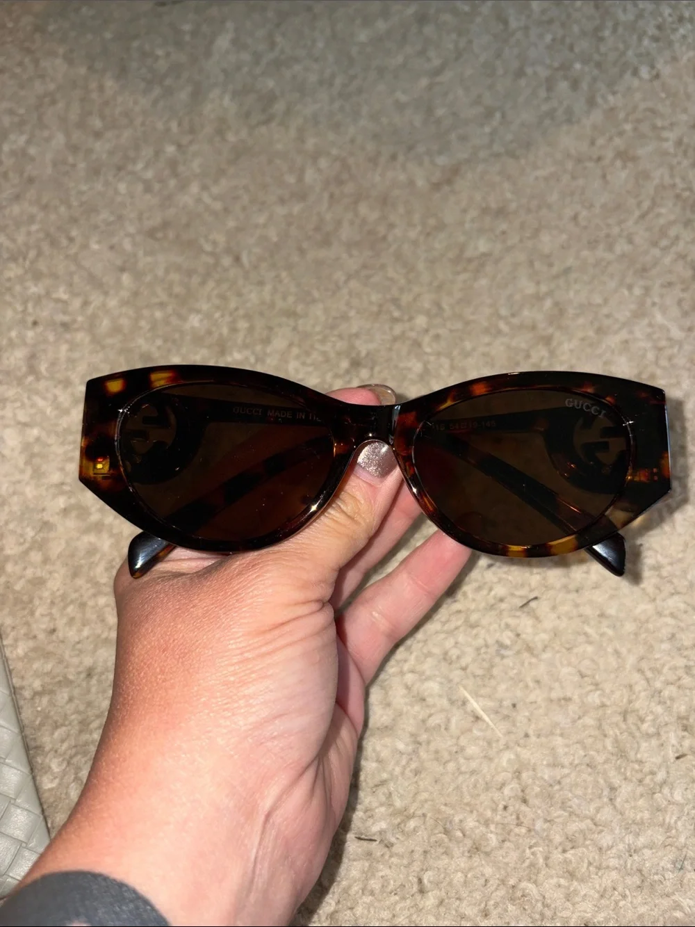 Tortoiseshell Cat-Eye Sunglasses - Dark Brown